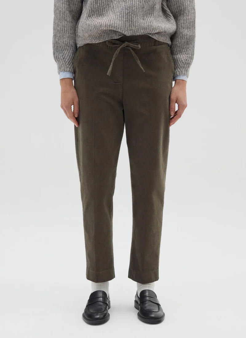 او في اس OVS Green Regular Fit Stretch Cotton Trousers